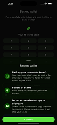 Simulator Screenshot - Backup warning
